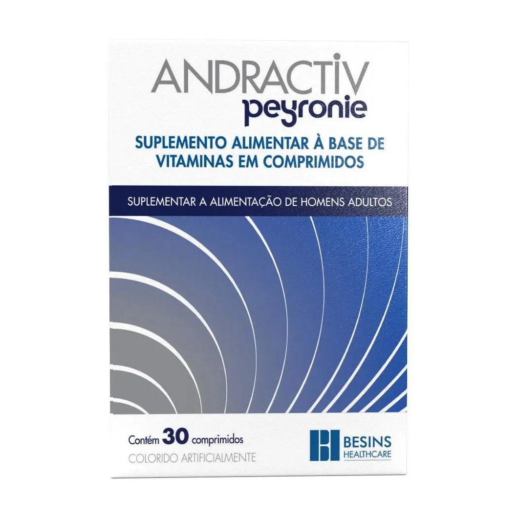Suplemento Alimentar Andractiv Peyronie 30 Comprimidos