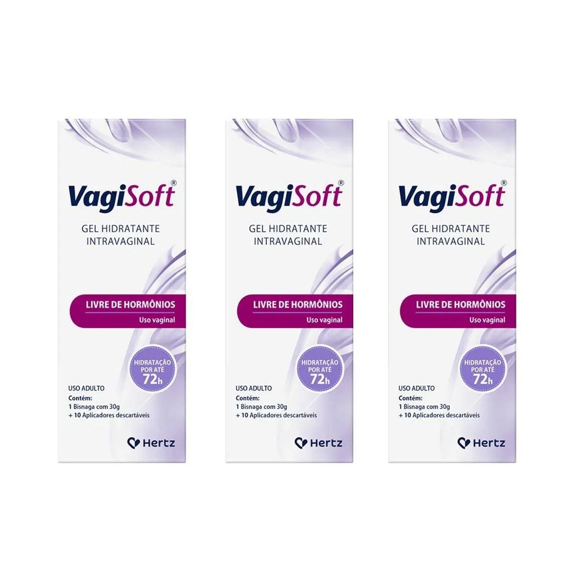 Kit 3 Vagisoft Gel Hidratante 30G - Kley Hertz
