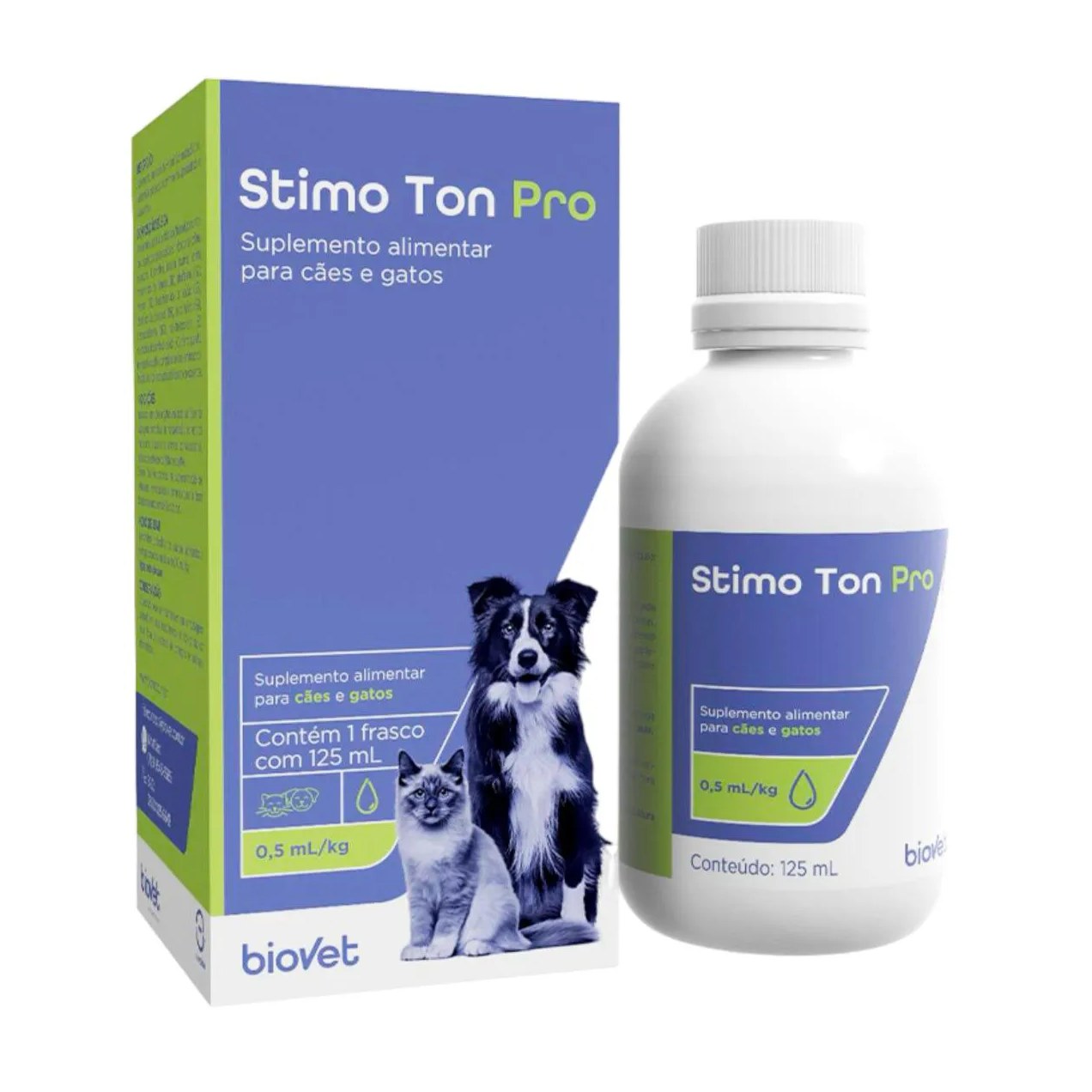 Suplemento Stimo Ton Pro Biovet para Cães e Gatos 125Ml