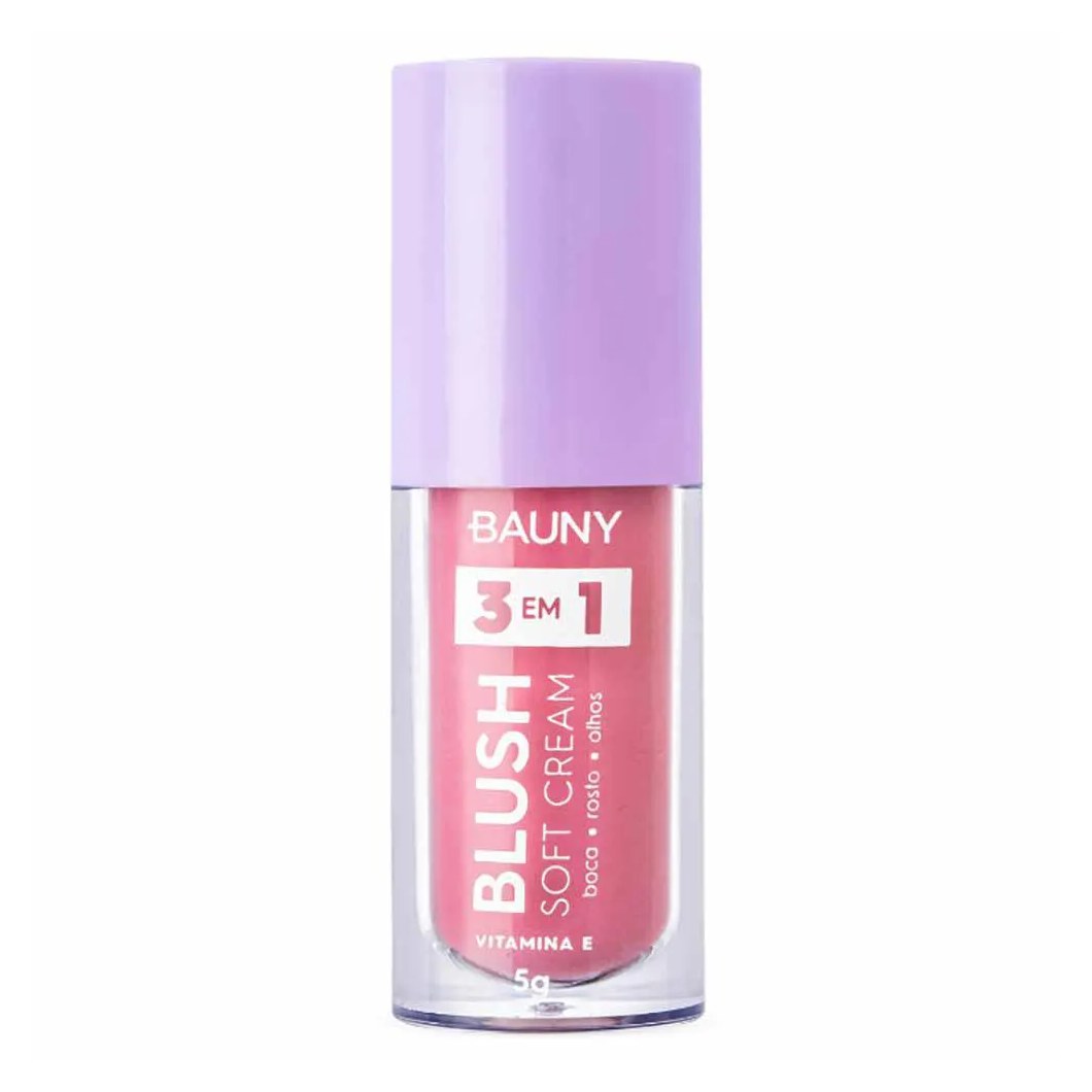 Blush Líquido Bauny Soft Cream 3 em 1 5G Dreamy