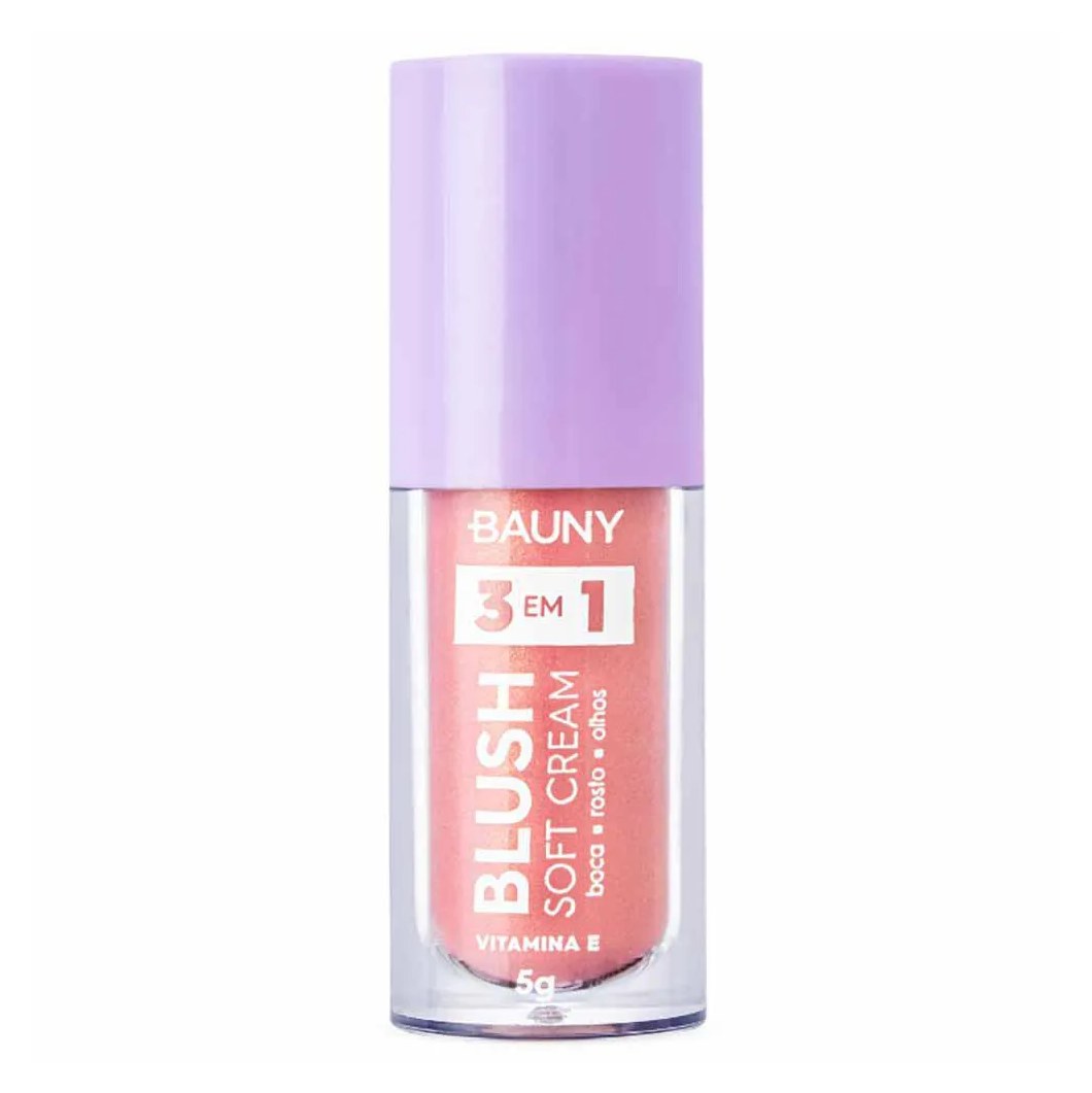 Blush Líquido Bauny Soft Cream 3 em 1 5G Magic