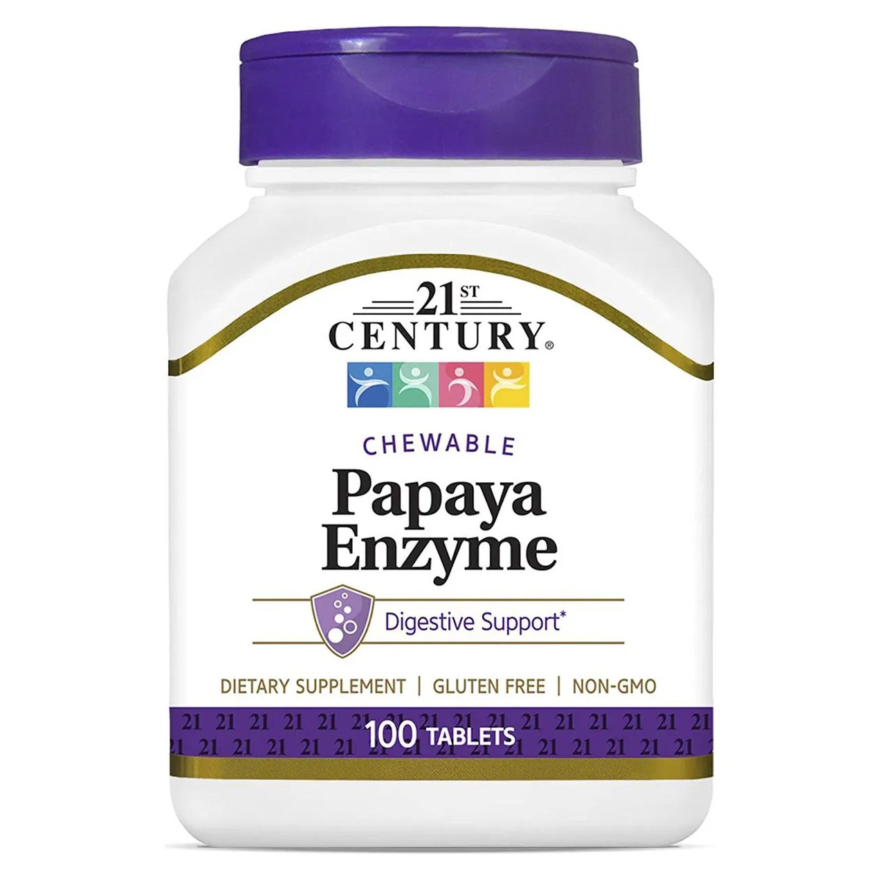 Enzimas Mamão Papaya 100 Tabs 21St Century