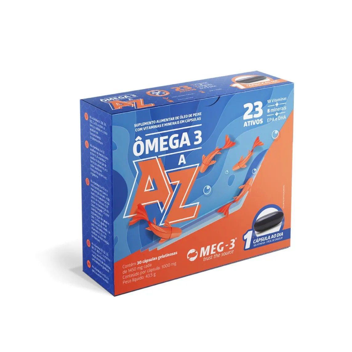 Ômega 3 de a à Z 1.450Mg 30 Cápsulas Sofgtel - Litee