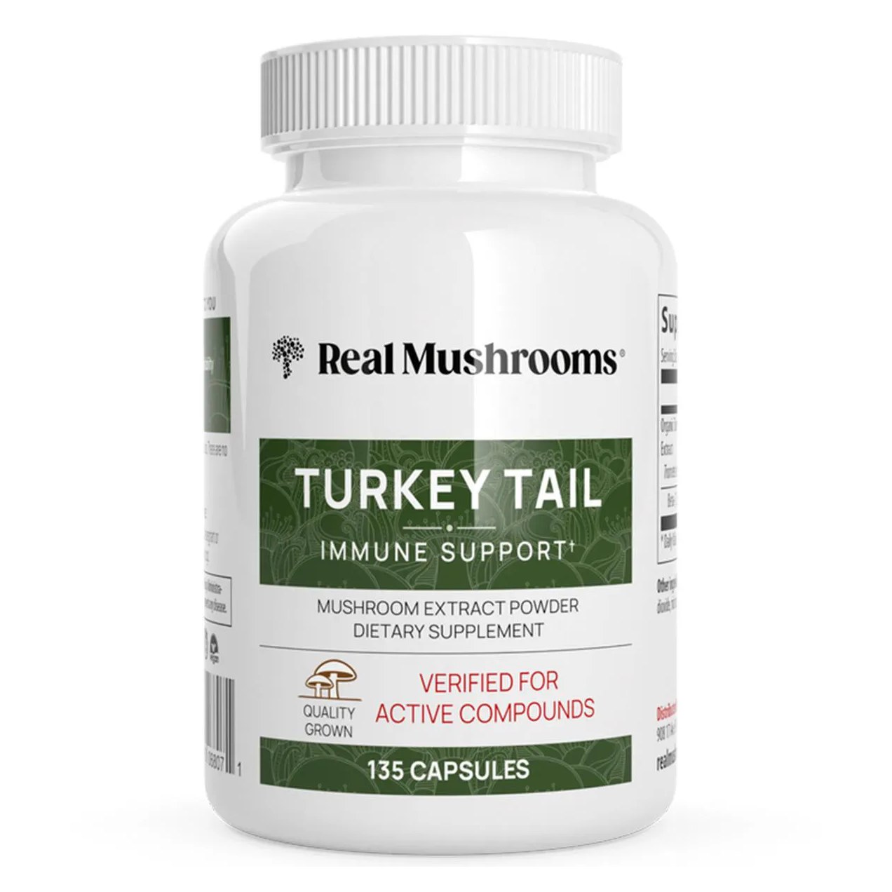 Cogumelo Cauda Peru Turkey Tail 1000Mg 135Cap Real Mushrooms