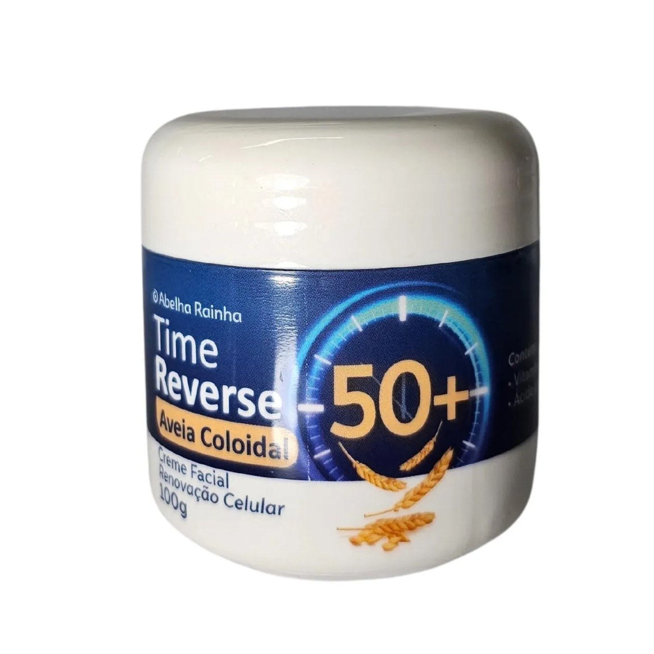 Creme Facial com Aveia Coloidal Renovação Celular 50+ Time Reverse Abelha Rainha 100G