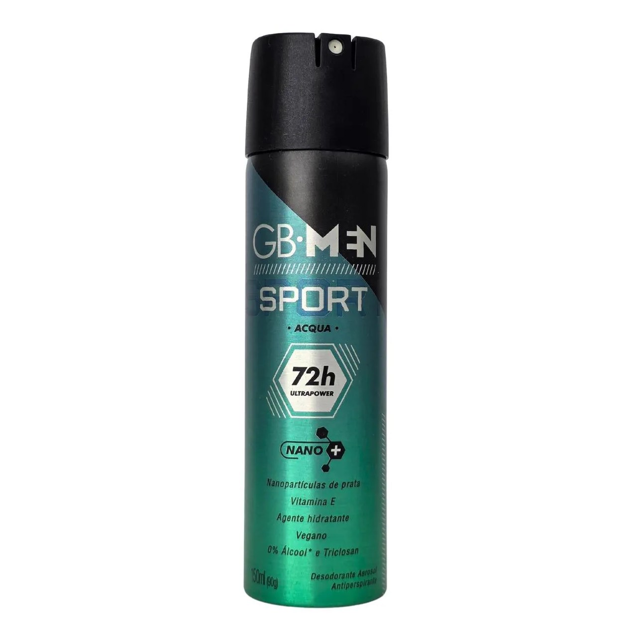 Desodorante Aerossol Sport Acqua Gb Men 72H Vegano Giovanna Baby 150Ml / 90G
