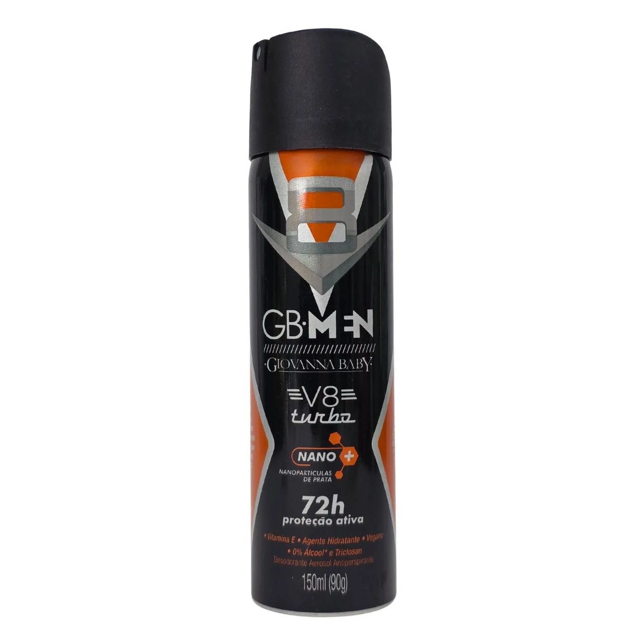 Desodorante Aerossol V8 Turbo Gb Men 72H Vegano Giovanna Baby 150Ml / 90G