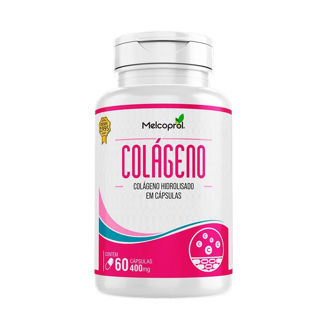 Colageno Hidrolisado 400Mg Melcoprol 60 Cápsulas