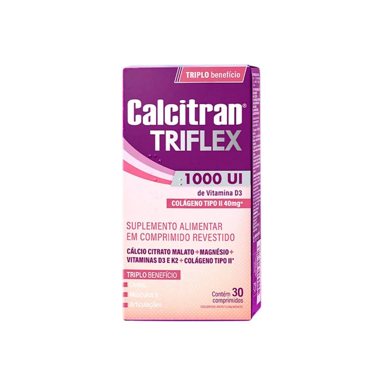 Calcitran Triflex 1000Ui com 30 Comprimidos - Fqm