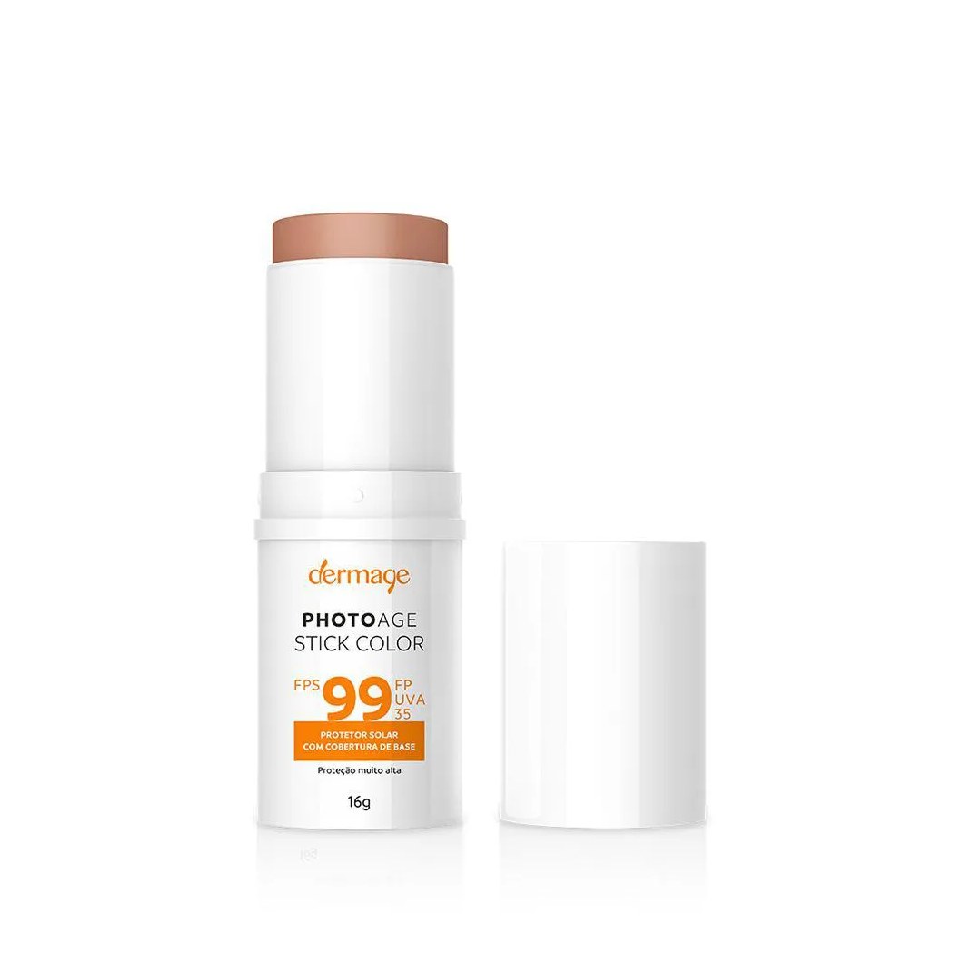 Dermage Photoage Stick Fps 99 Cor Médio Protetor Solar com Cor