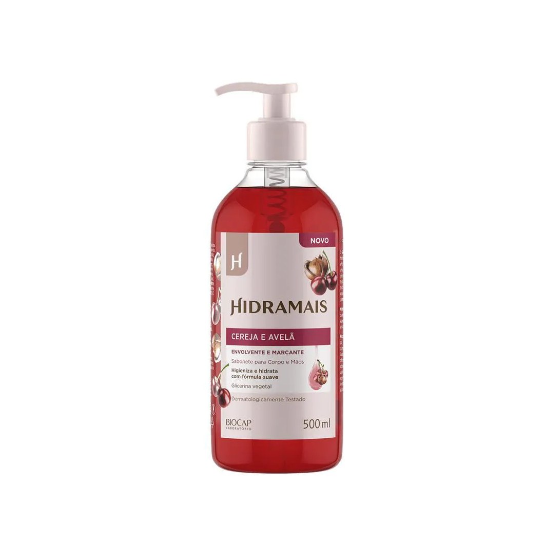 Hidramais Cereja e Avelã Sabonete Líquido 500Ml