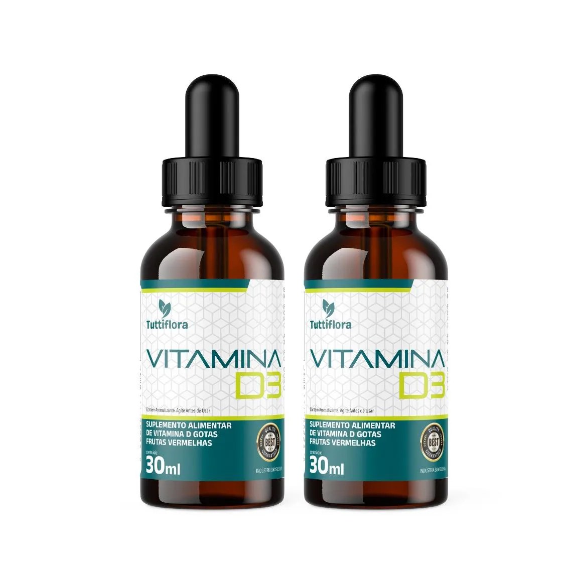 Kit 2X Vitamina D3 Sabor Laranja 30Ml Tuttiflora