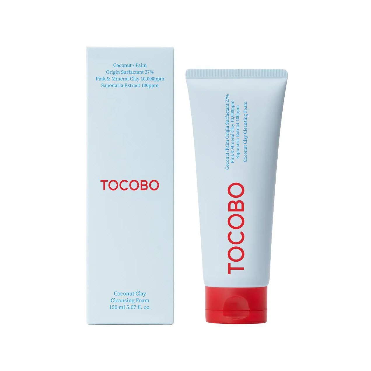Limpador Facial Tocobo Coconut Clay Cleansing Foam 150ml