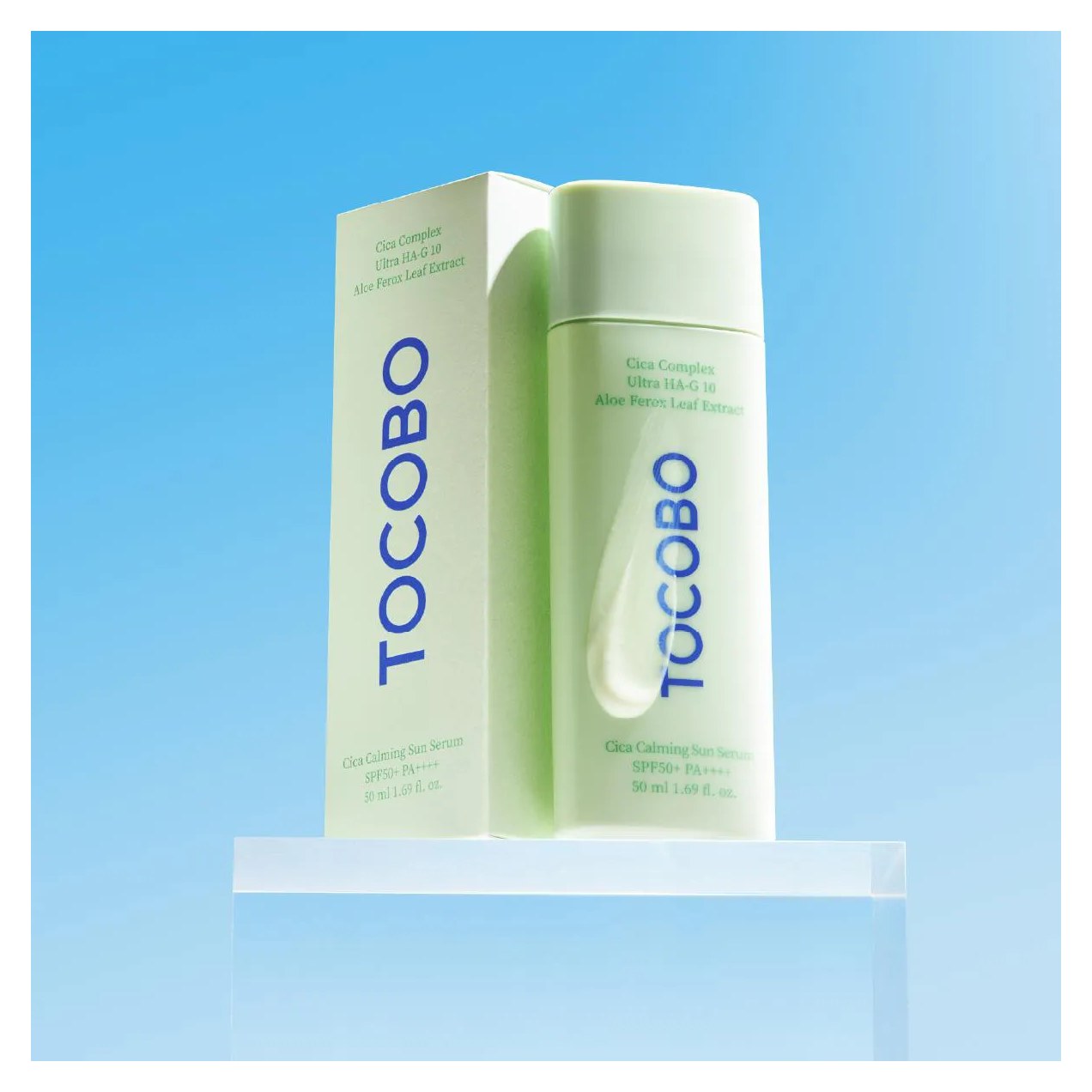 Protetor Solar Sérum Tocobo Cica Calming Sun Serum FPS50+ 50g