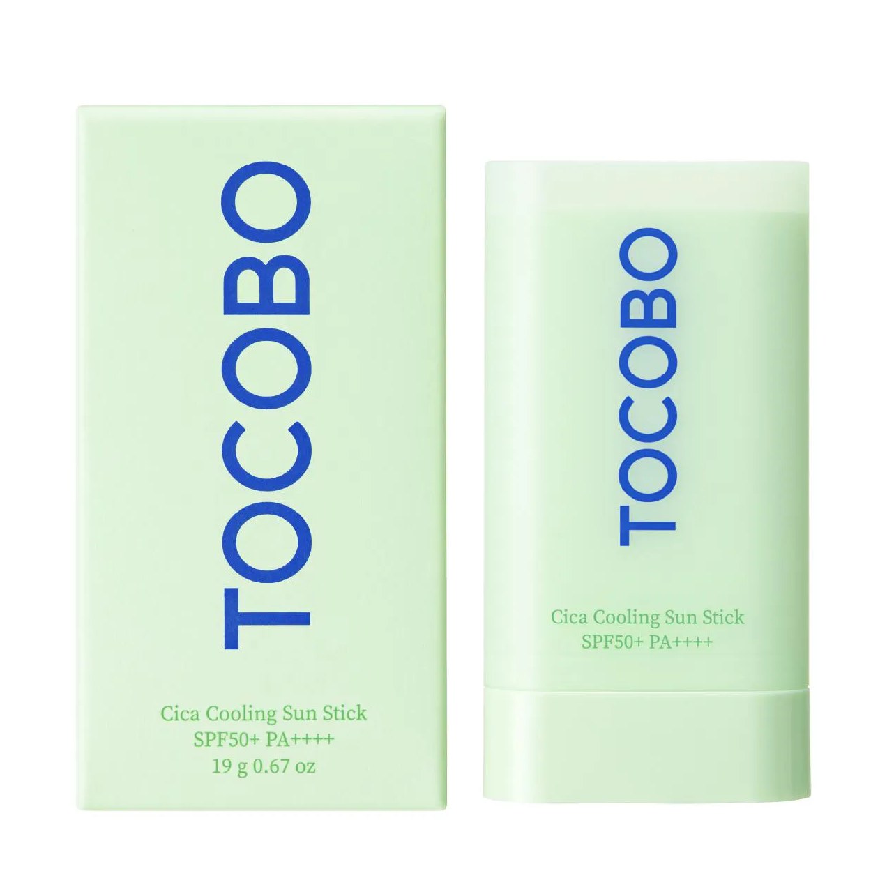 Protetor Solar Facial Stick Tocobo Cica Cooling Sun Stick FPS50++ 18g