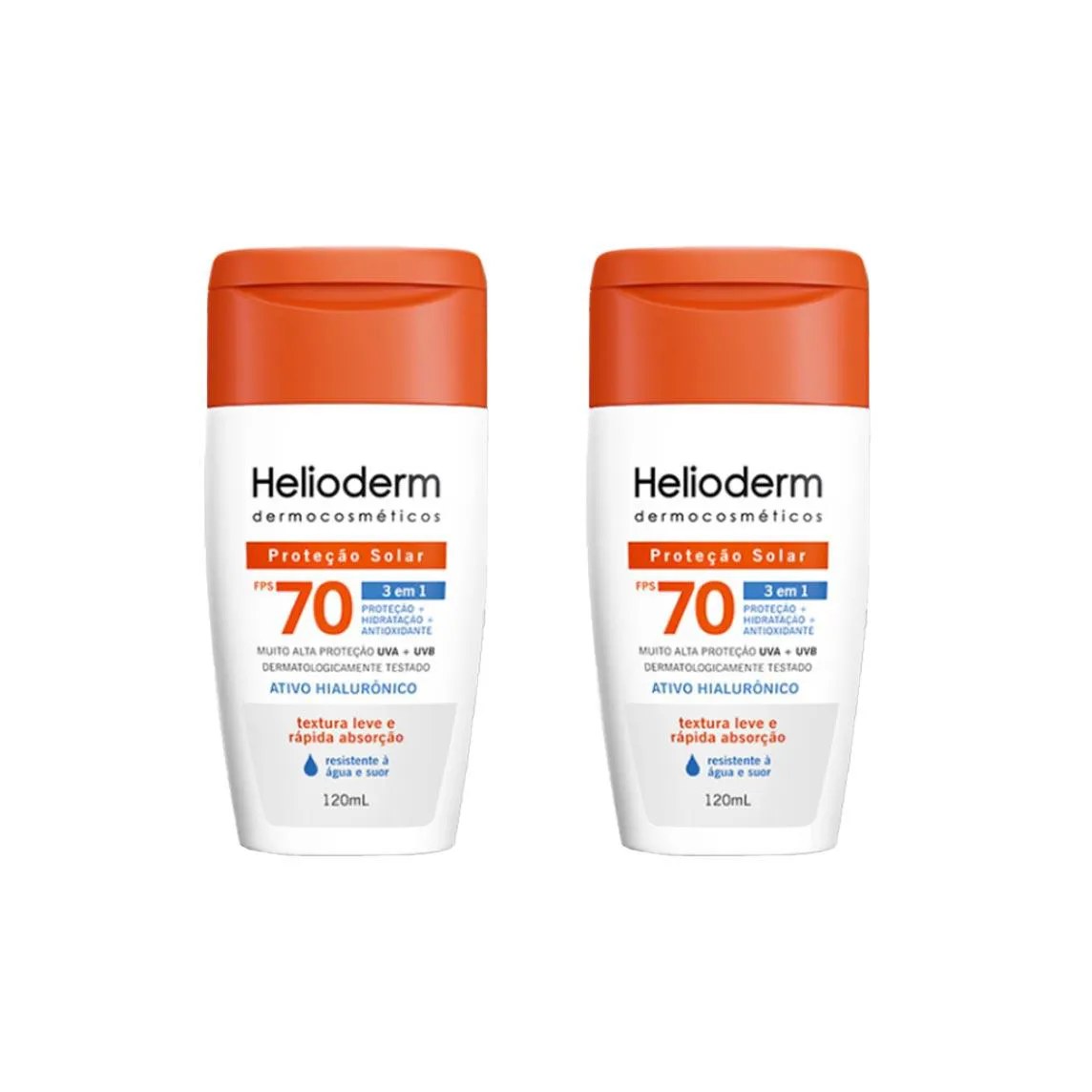 Helioderm Corporal Fps70 Kit 2 - 120Ml - Kley Hertz