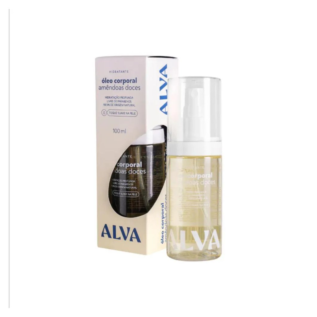 Óleo Corporal Hidratante Amêndoas Doces Alva 100Ml