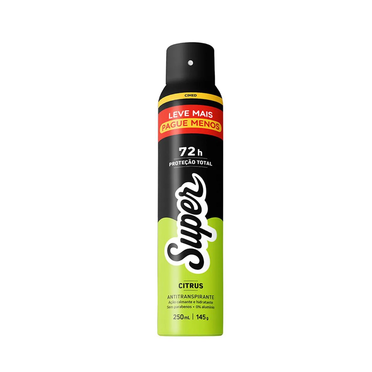 Desodorante Antitranspirante Aerosol Super Citrus 72h 250ml