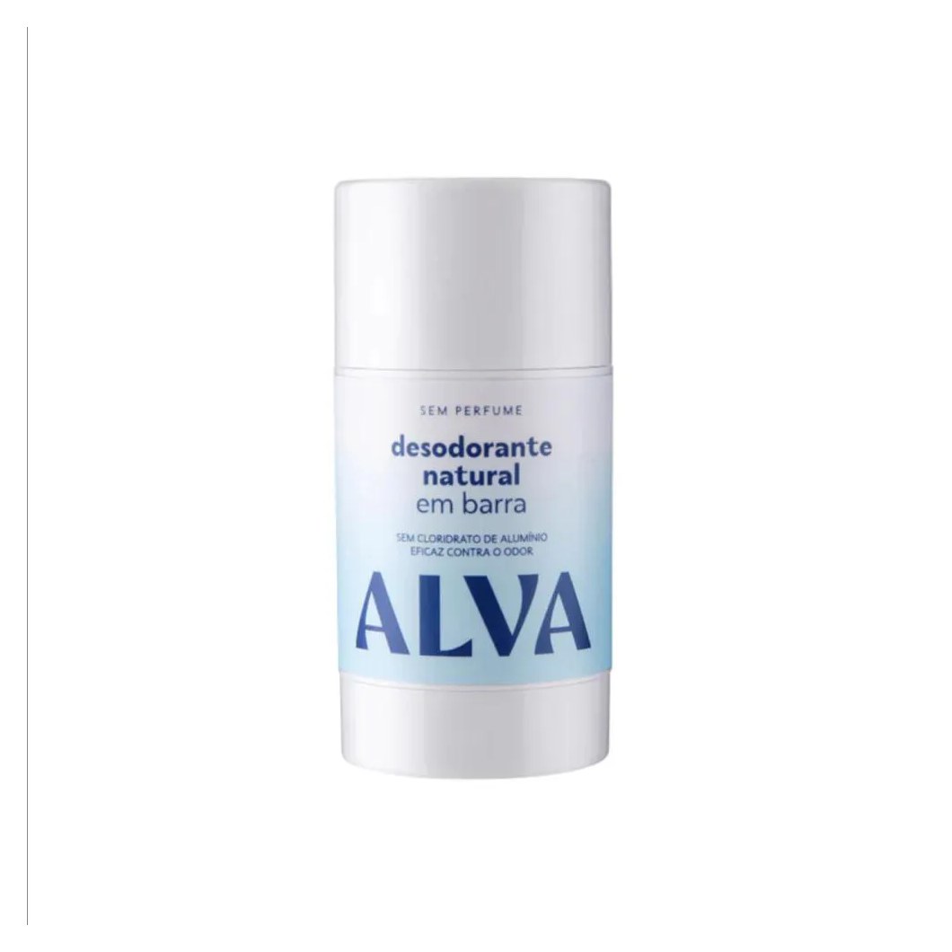 Desodorante Natural em Barra sem Perfume Alva 55G