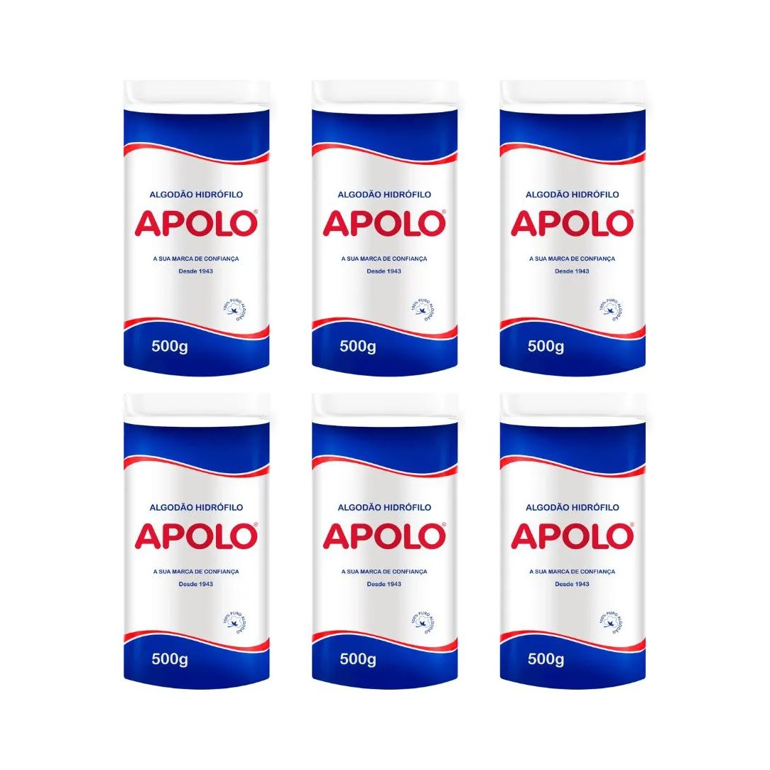 Algodao Apolo 500G - Kit C/ 6Un