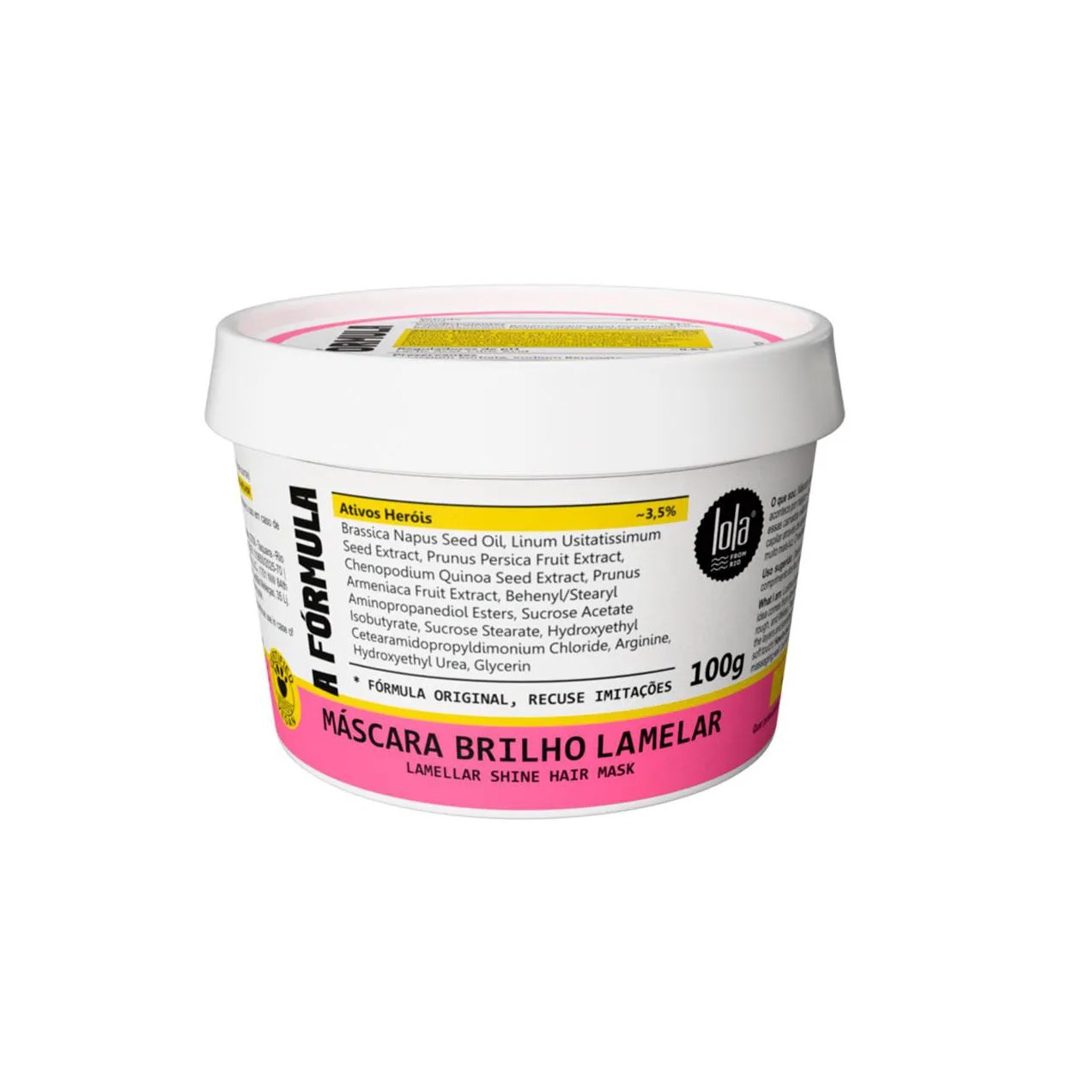 Máscara para Cabelo Lola A Fórmula Brilho Lamelar 100g