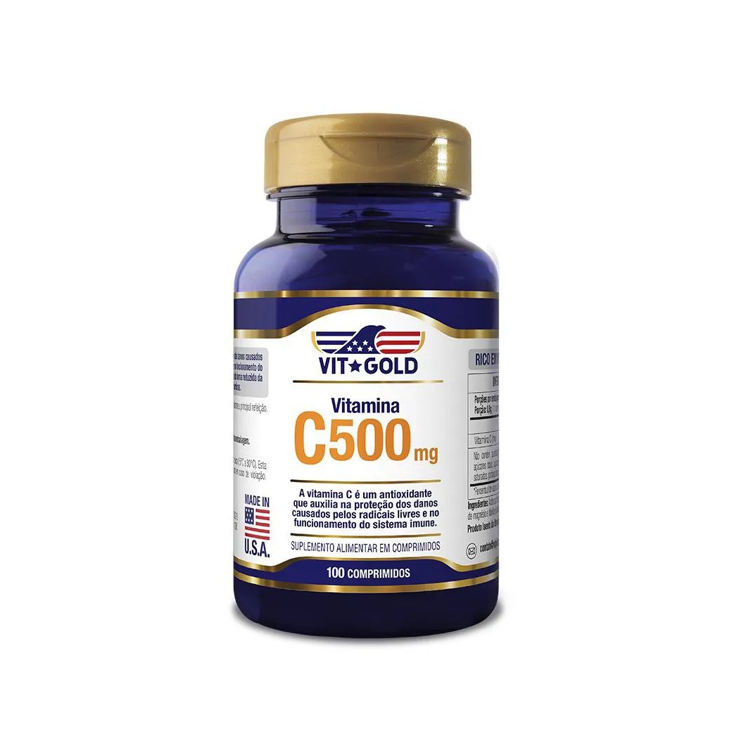 Vitamina C 500 Mg Vitgold 100 Comprimidos
