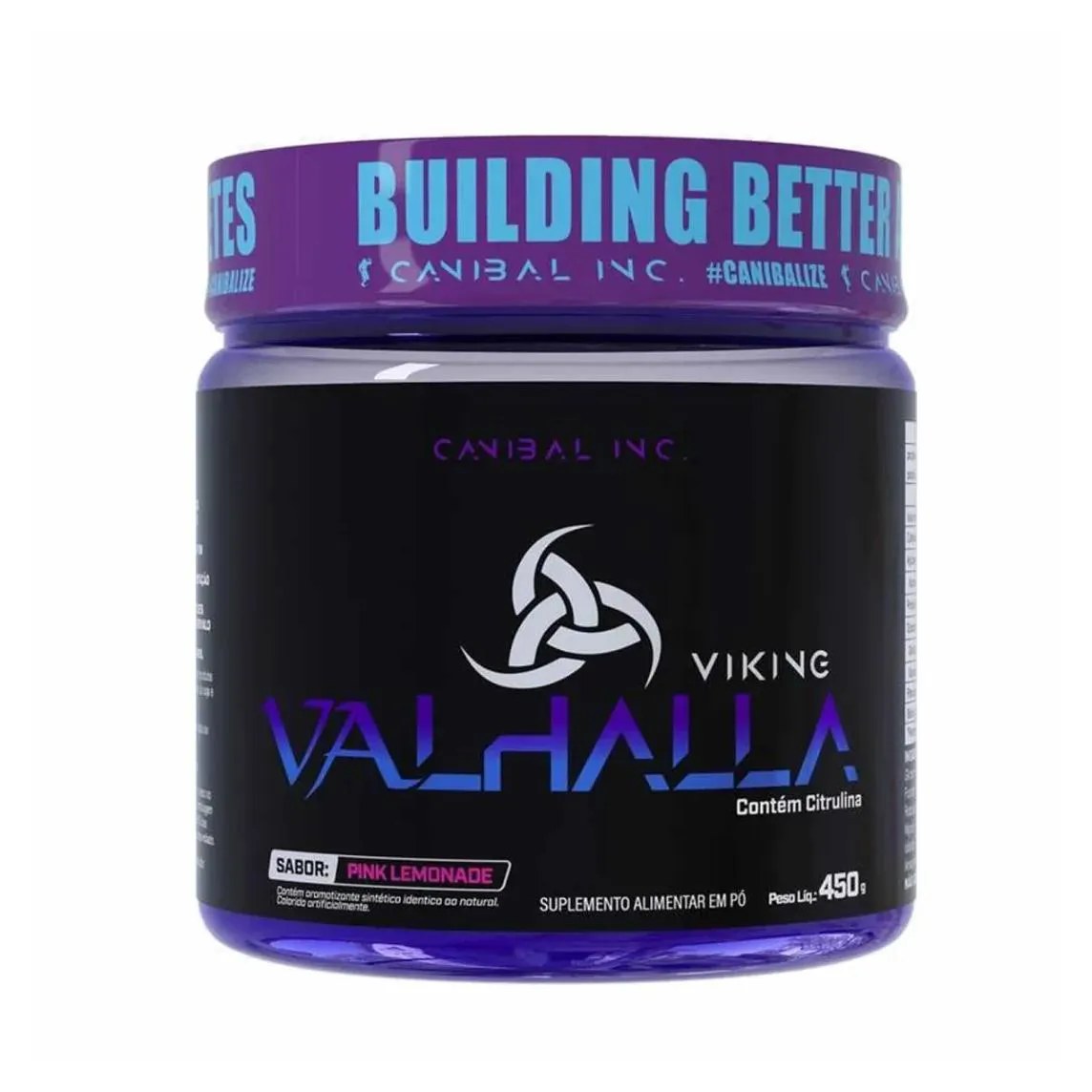 Pré Treino Viking Valhalla Pink Lemonade Pote 450G Canibal