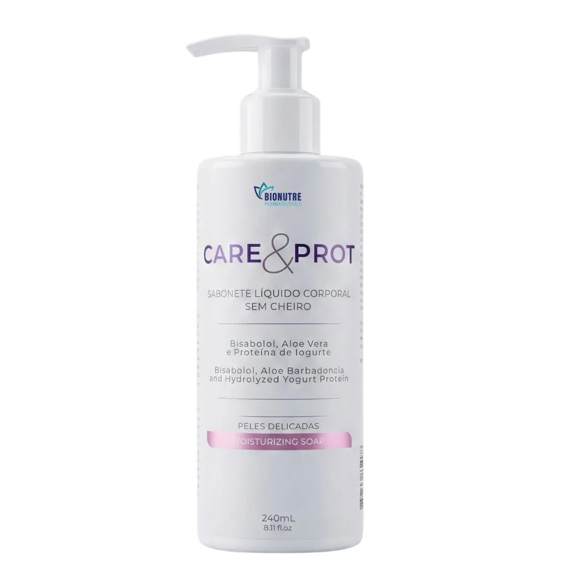 Sabonete Peles Sensíveis Care&Prot 240Ml sem Cheiro - Quimioterapia e Radioterapia