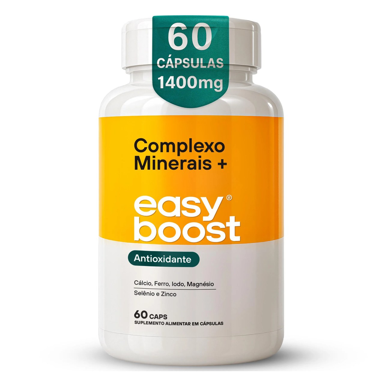 Complex Minerais Easyboost Cálcio Ferro Magnesio Iodo 60caps