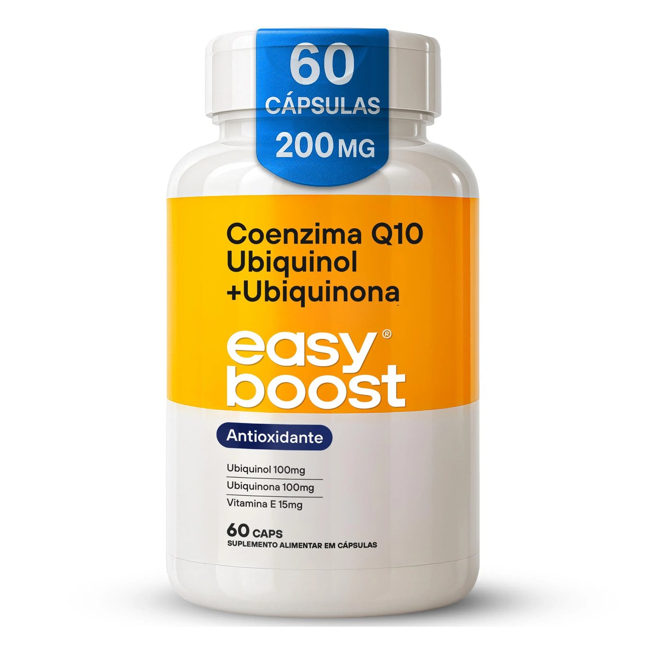 Coenzima Q10 Ubiquinol + Ubiquinona Easy Boost 200mg 60 cápsulas