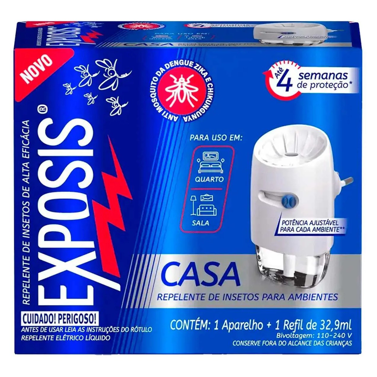 Repelente Casa Exposis Repelente Elétrico Líquido + 1 Refil