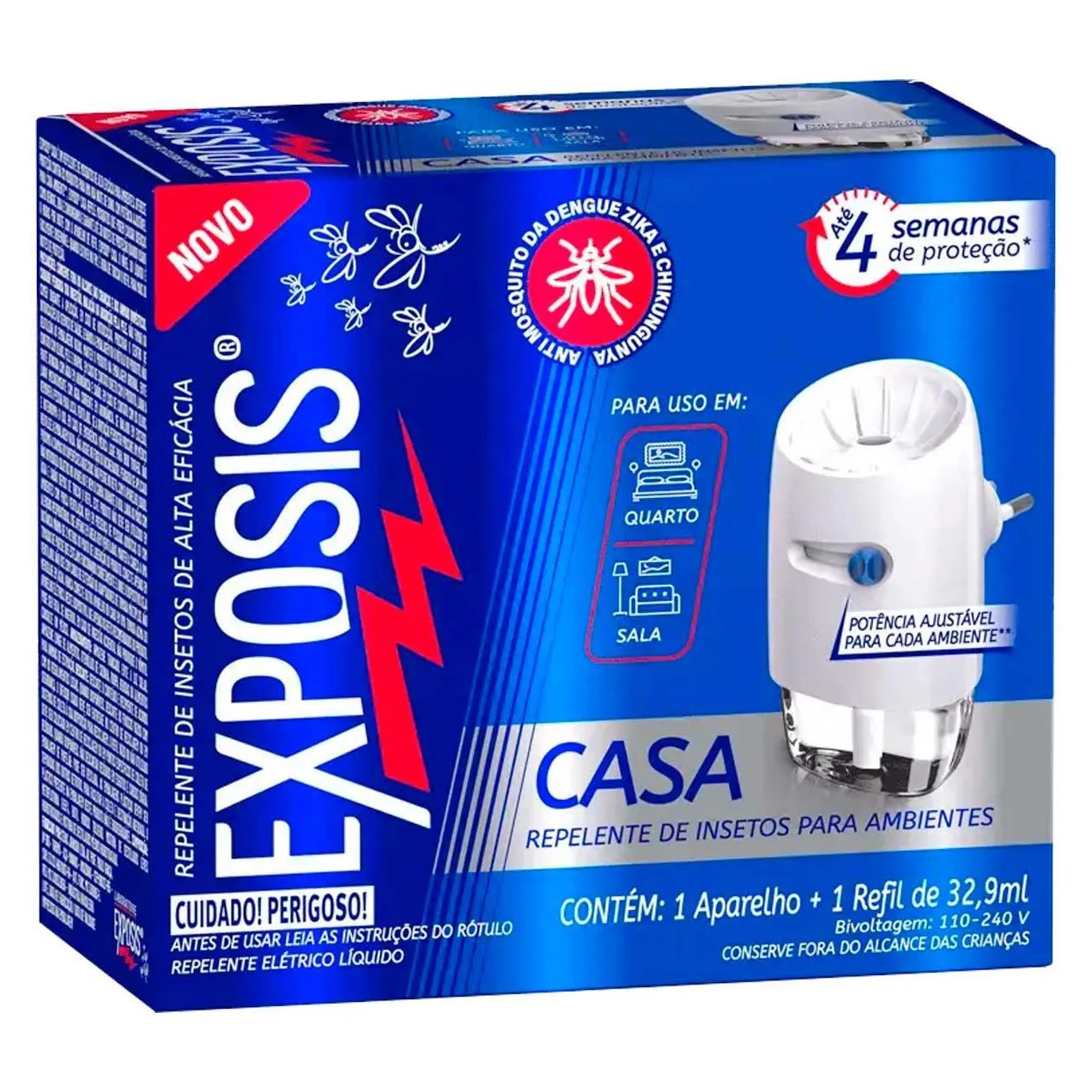 Repelente Casa Exposis Repelente Elétrico Líquido + 1 Refil