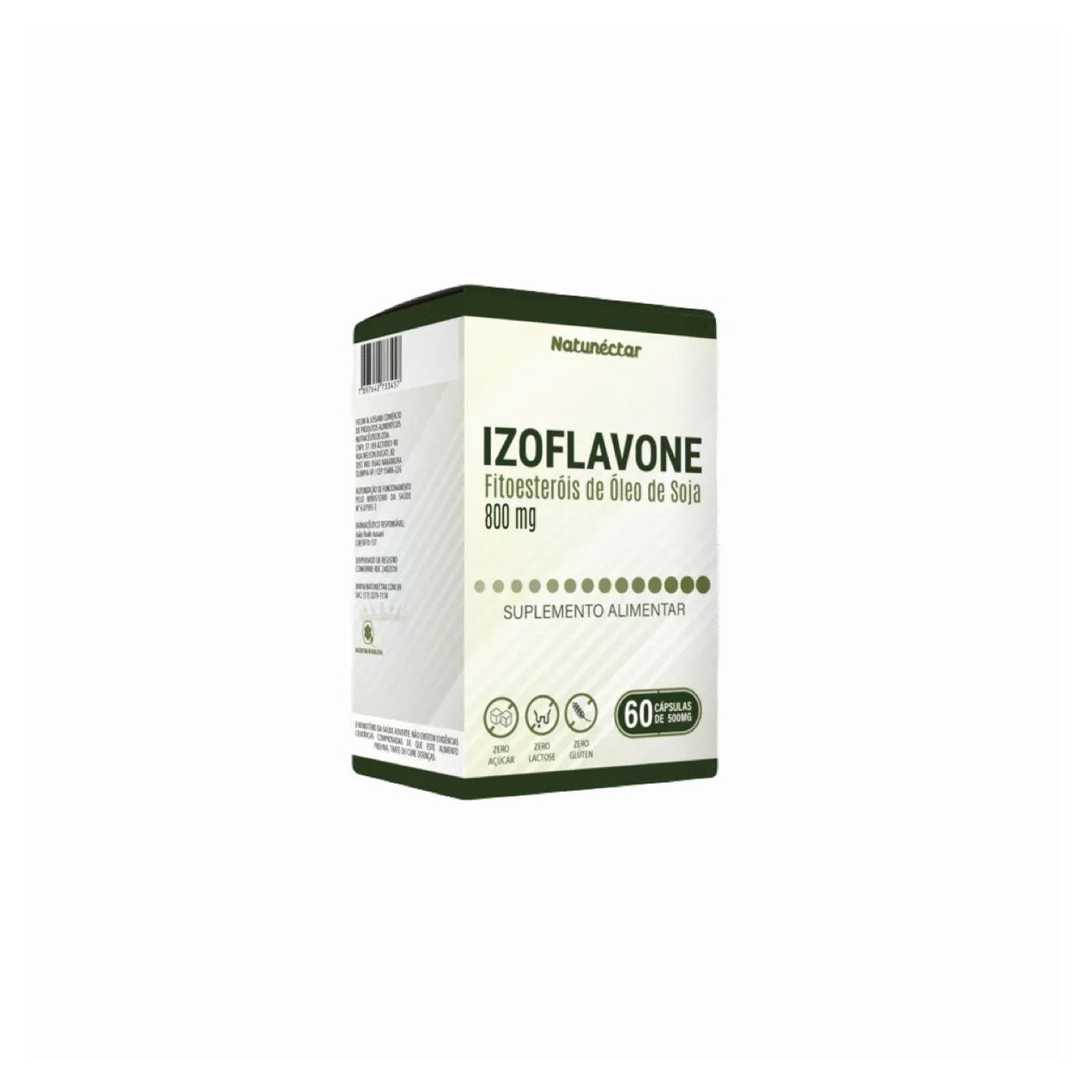 Izoflavone Fitoesteróis de Soja 800mg - 60 Cápsulas