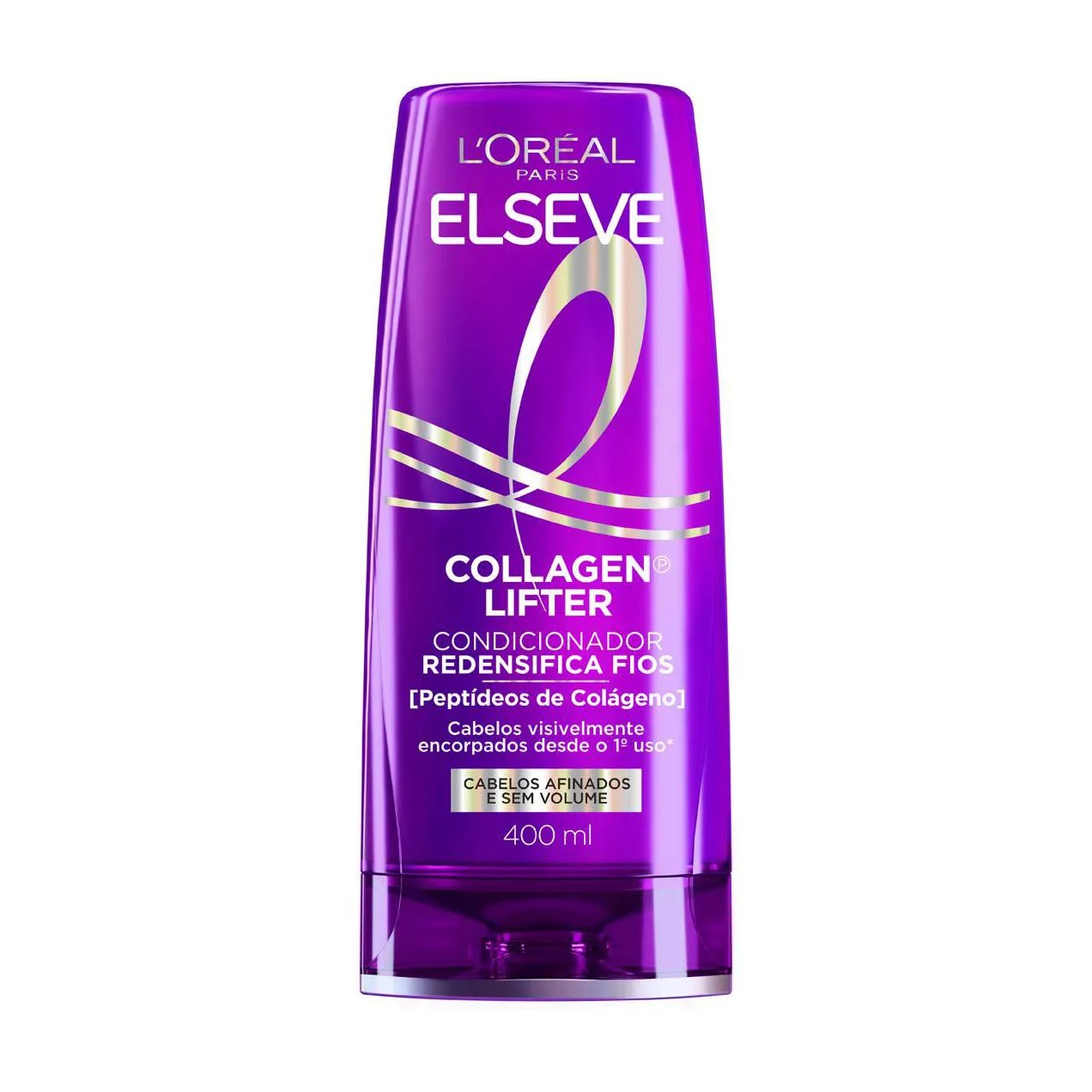 Condicionador Redensifica Fios Elseve Colágeno Lifter Volume 3D por 72h com Peptídeos de Colágeno 400ml