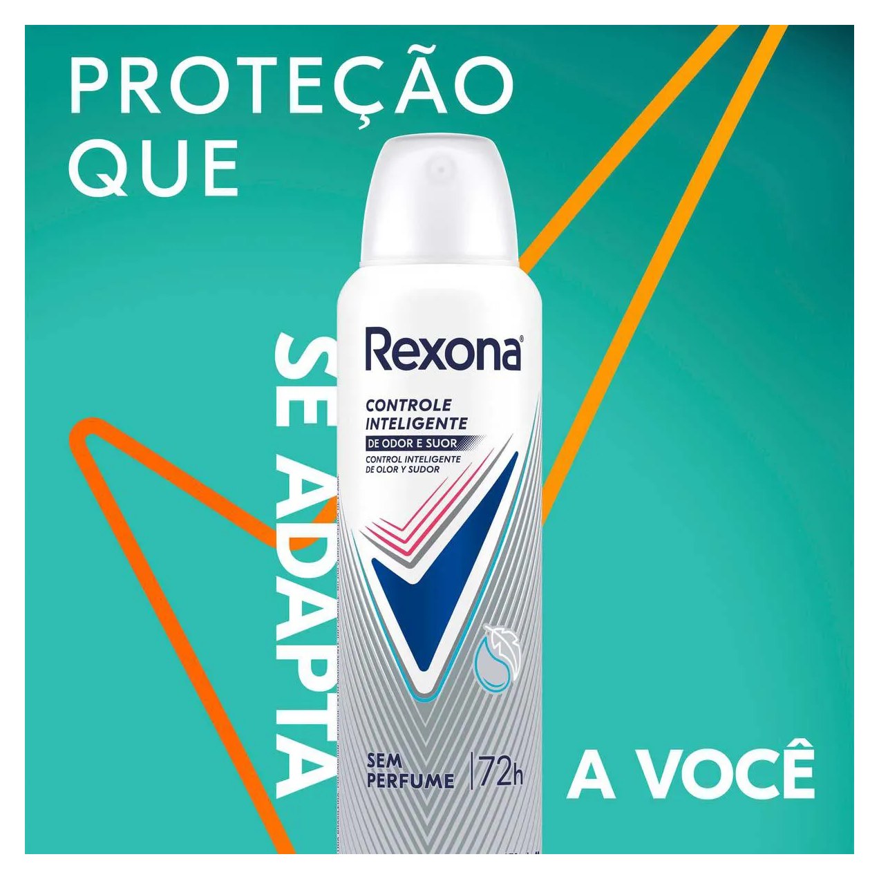 Desodorante Antitranspirante Aerosol Rexona Sem Perfume Feminino 72h 150ml