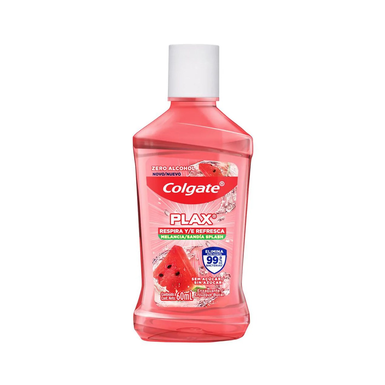 Enxaguante Bucal Colgate Plax Respira e Refresca Melancia 60ml