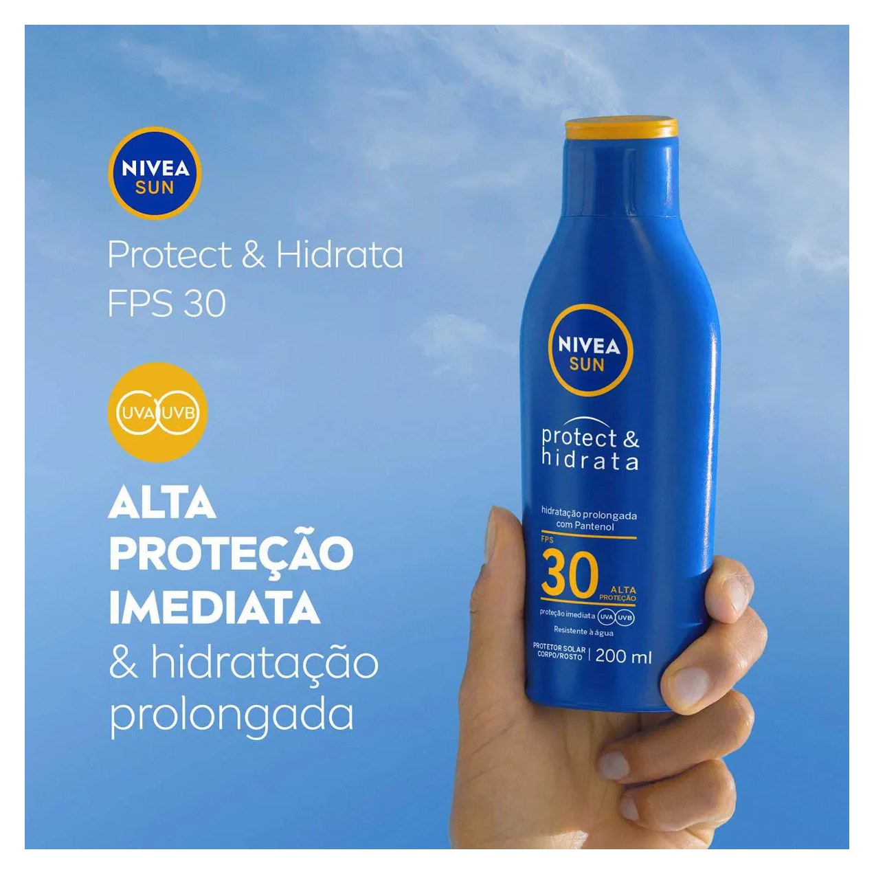 Kit Protetor Solar Corporal Nivea Sun Protect & Hidrata FPS 30 com 200ml + 100ml