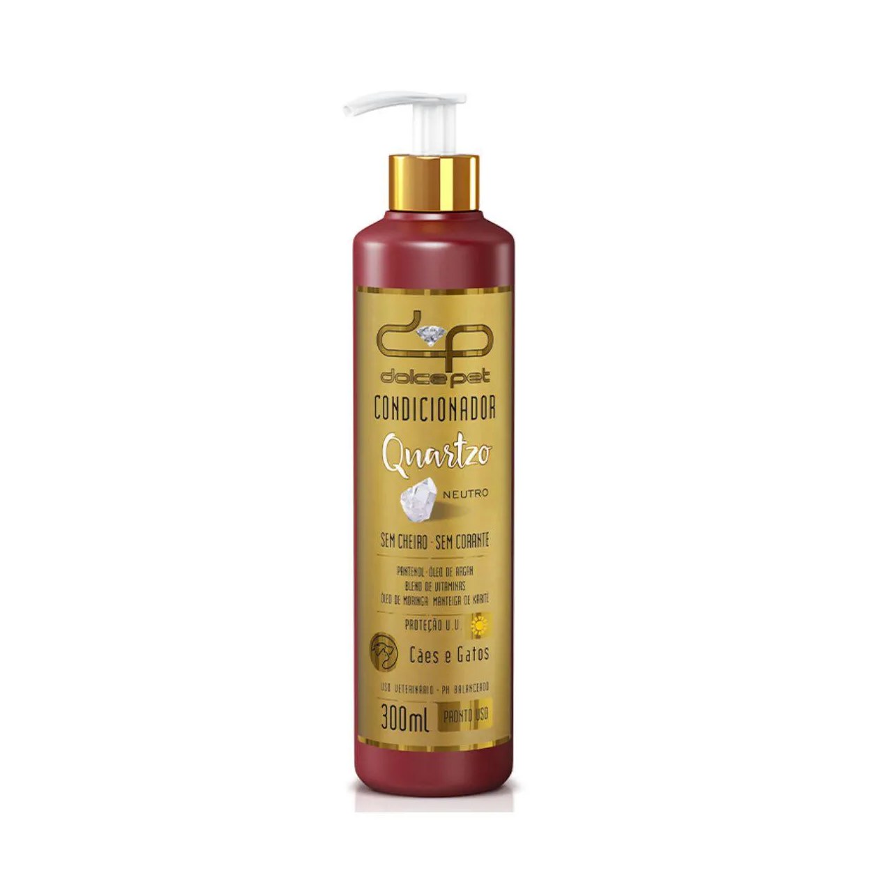 Condicionador Dolce Pet Quartzo Neutro para Cães e Gatos 300Ml