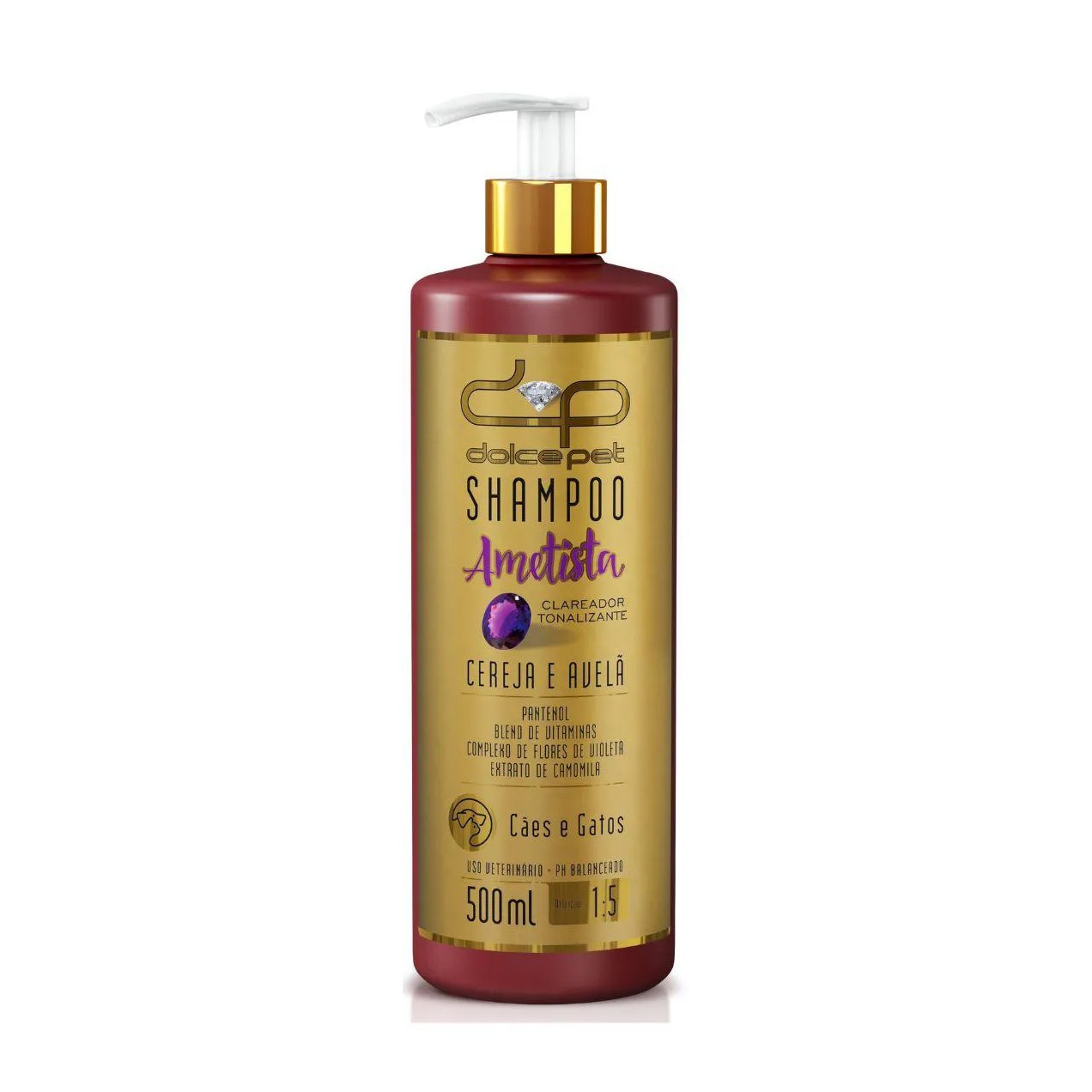 Kit Dolce Pet Shampoo Clareador Tonalizante + Condicionador Topázio + Deo Colônias Cereja e Avelã Cães e Gatos