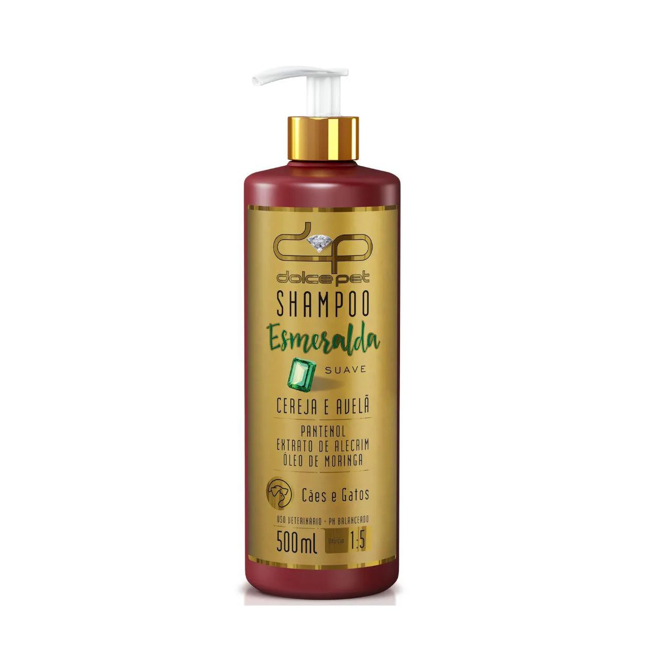 Kit Dolce Pet Shampoo Suave + Shampoo Clareador Tonalizante + Condicionador Topázio Cereja e Avelã para Cães e Gatos
