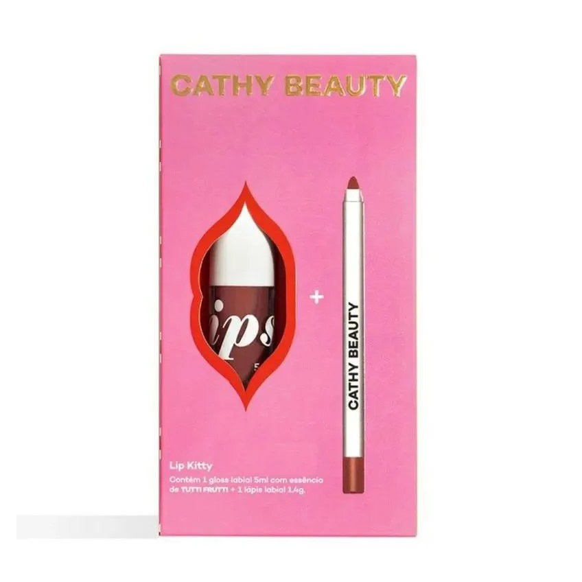 Cathy Beauty Kit Labial Lip Kitty Cathy 2 - Rosie