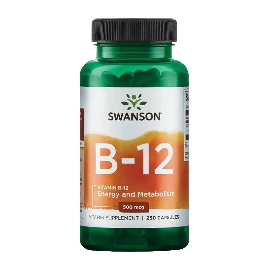 Vitamina B-12 500Mcg Swanson 250 Cápsulas