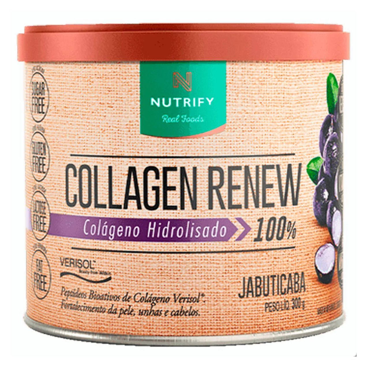 Collagen Renew 100% Hidrolisado 300G Nutrify Jabuticaba