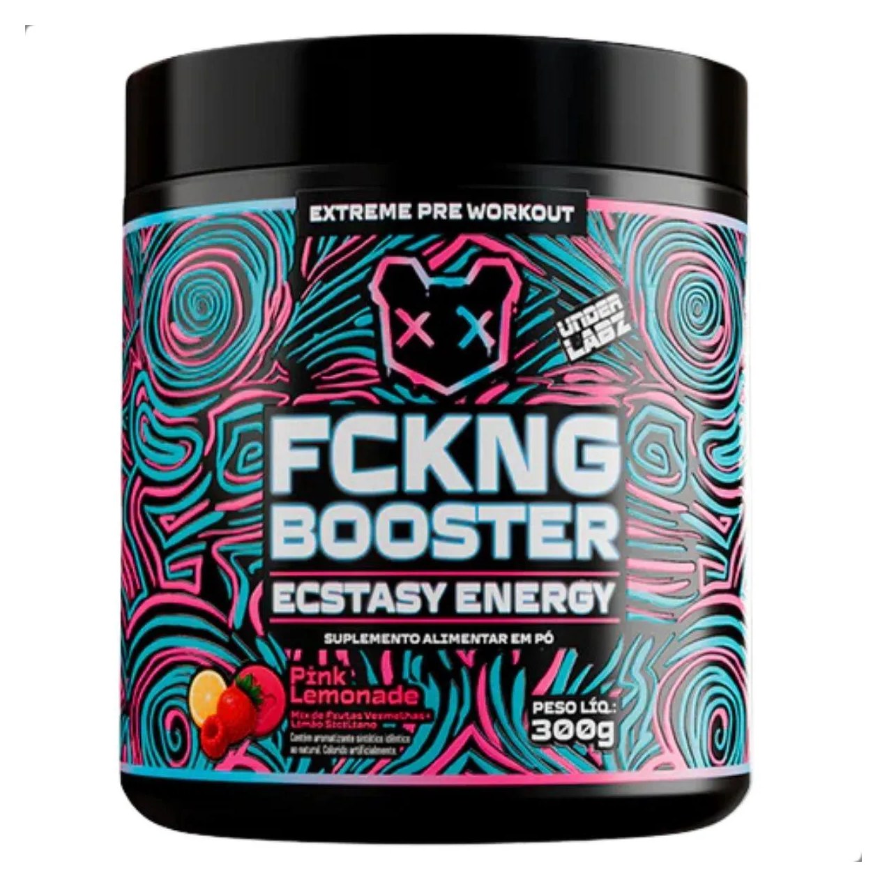 Fckng Booster Ecstasy Energy Pre Workout 300G Under Labz Pink Lemonade