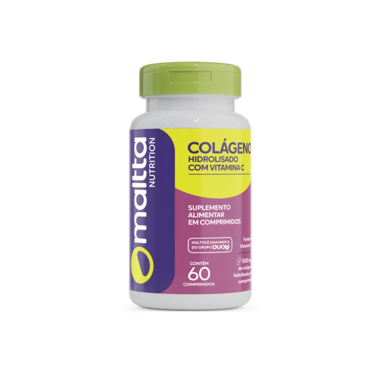 Colágeno 1000Mg com Vitamina C 60 Capsulas - Maltta Duom
