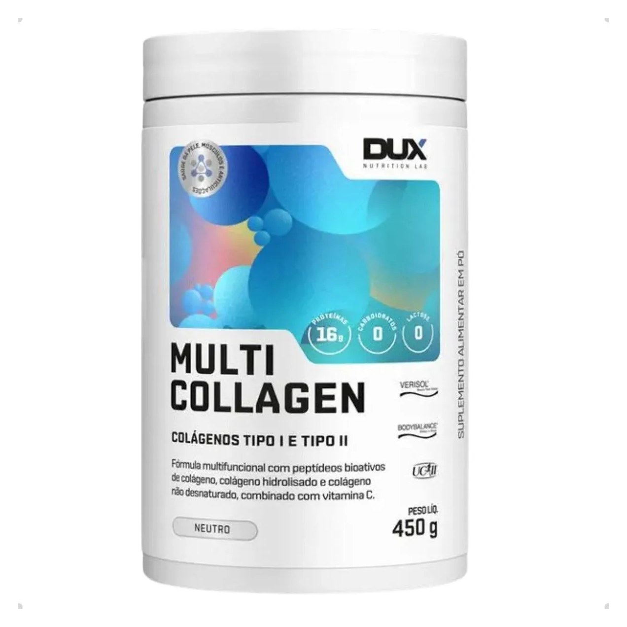 Multi Collagen Pele e Articulações 450G Dux Nutrition Neutro