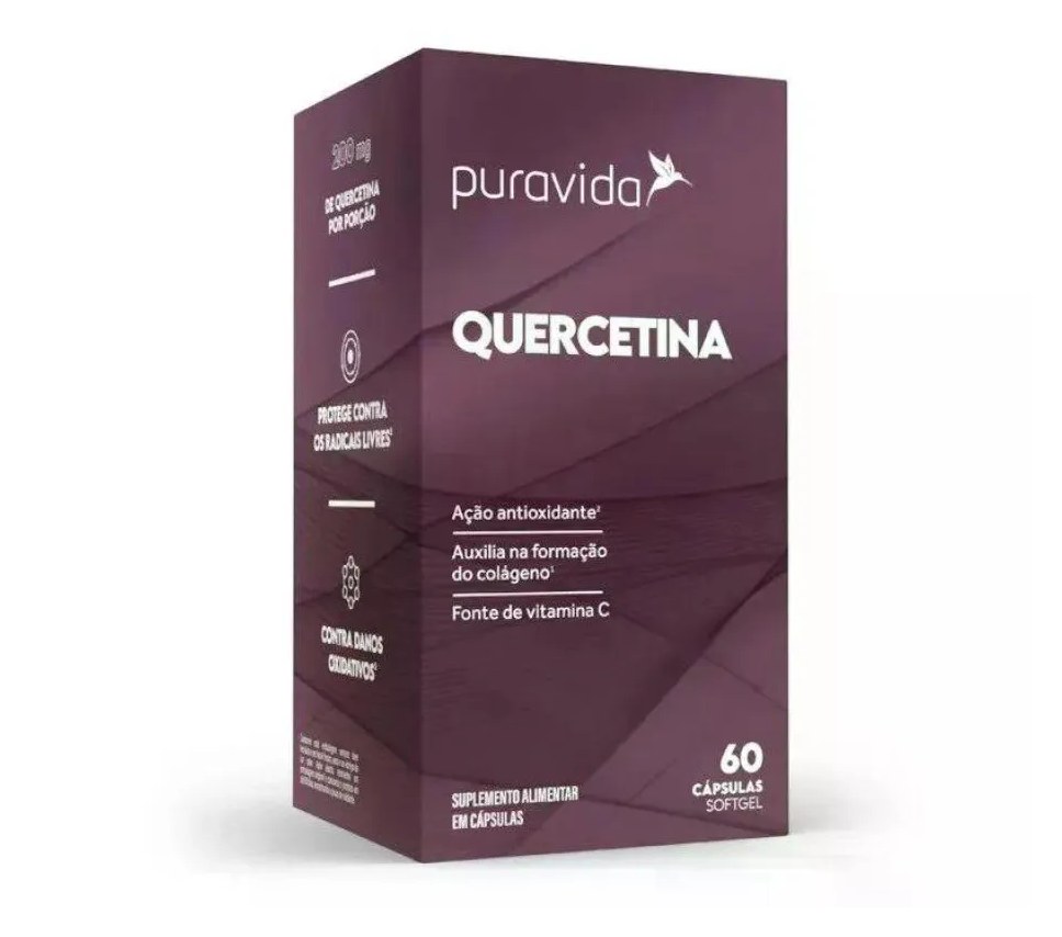 Antioxidante Quercetina Puravida 60 Cápsulas