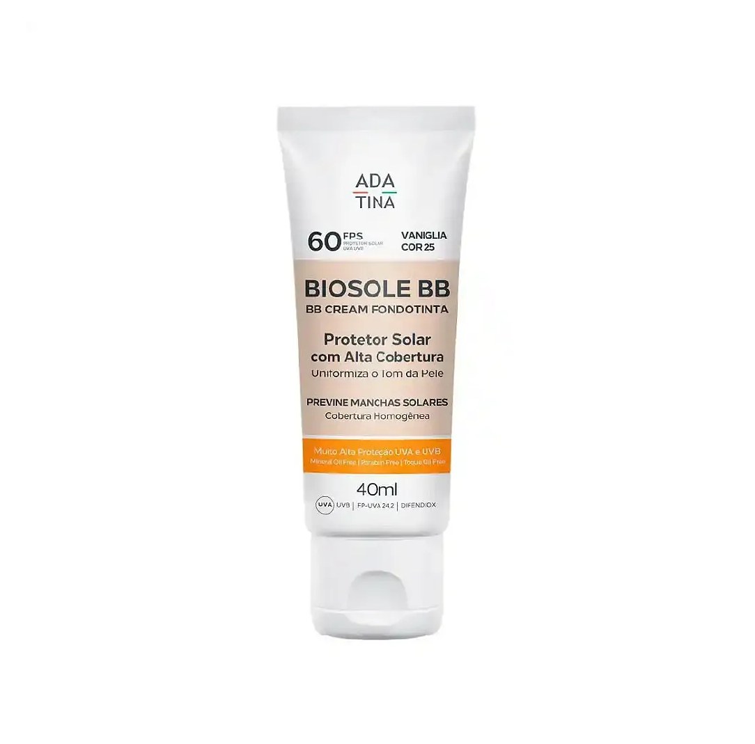 Ada Tina Biosole Bb Fps 60 Vaniglia - Protetor Solar 40Ml