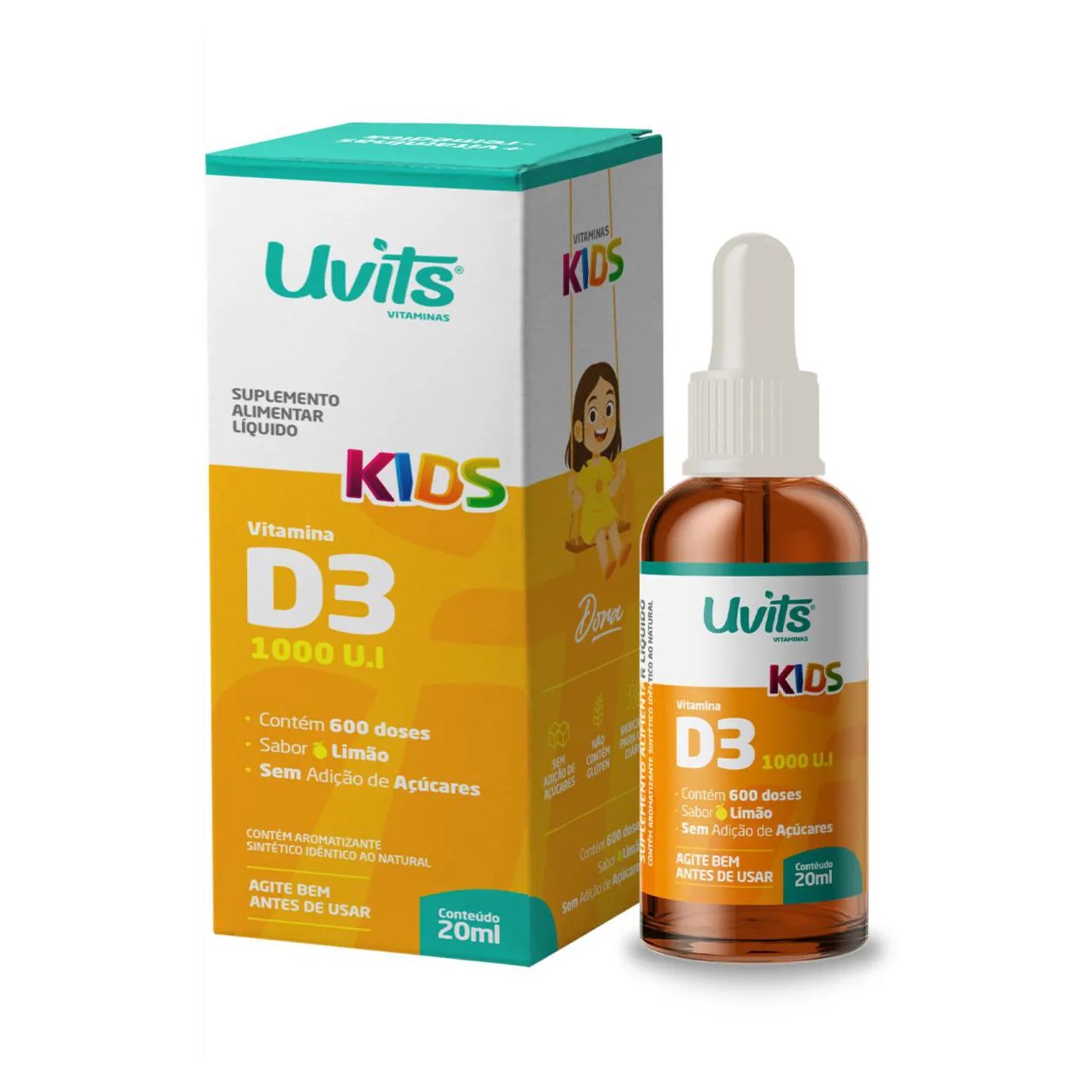 Vitamina D3 Kids Liquida Uvits 20Ml