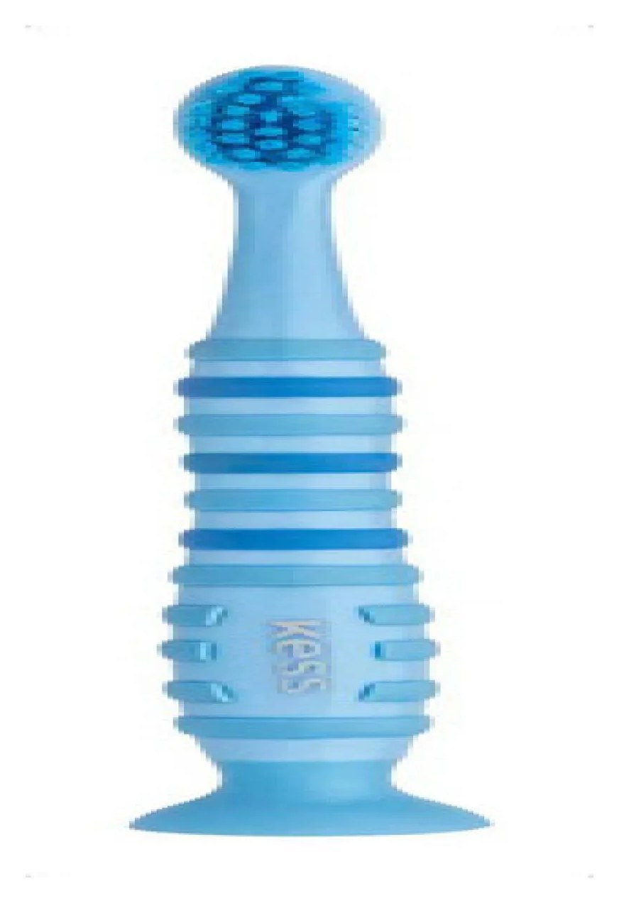 Escova Dental Azul Kess Pro Kids com Ventosa